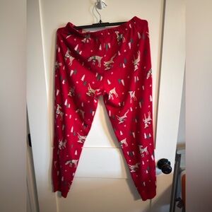 Secret Treasures Red Reindeer Womens Christmas Pajama Bottoms